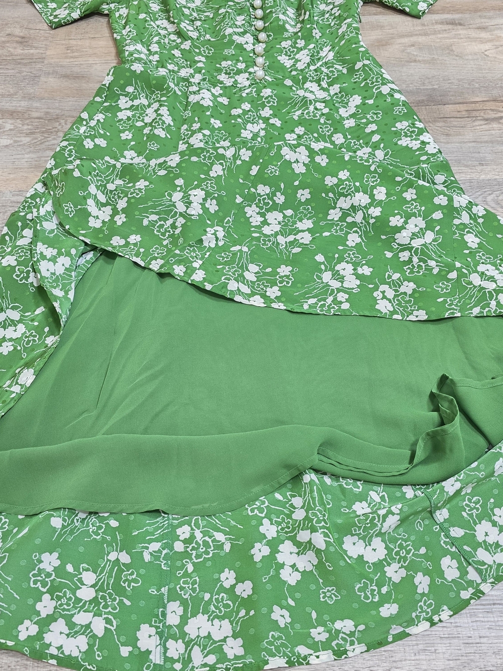 L.K. BENNETT SILK SOPHIE WILDFLOWER DRESS SIZE 10 MSRP $675 - Picture 11 of 14